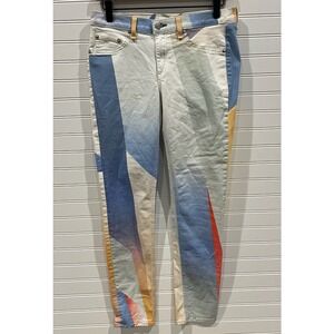 Rag & Bone Goetz Print Jeans Colorful Designer Denim Pants‎ Size 29